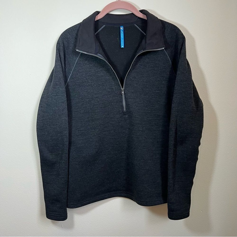 Kuhl Women’s‎ Dark Gray Wool Blend Quarter Zip Medium